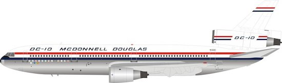 Douglas DC10-30 MC Donnell Douglas with stand